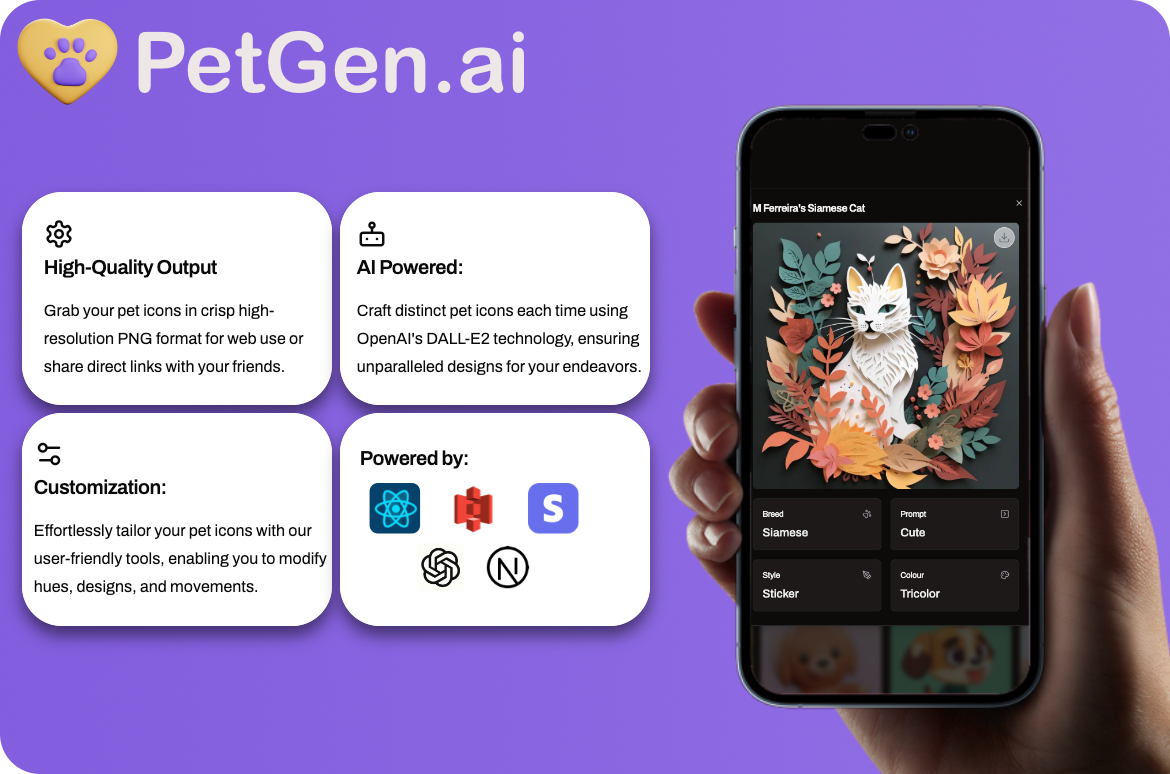 PetGen - SaaS AI Pet Image Generator - 1